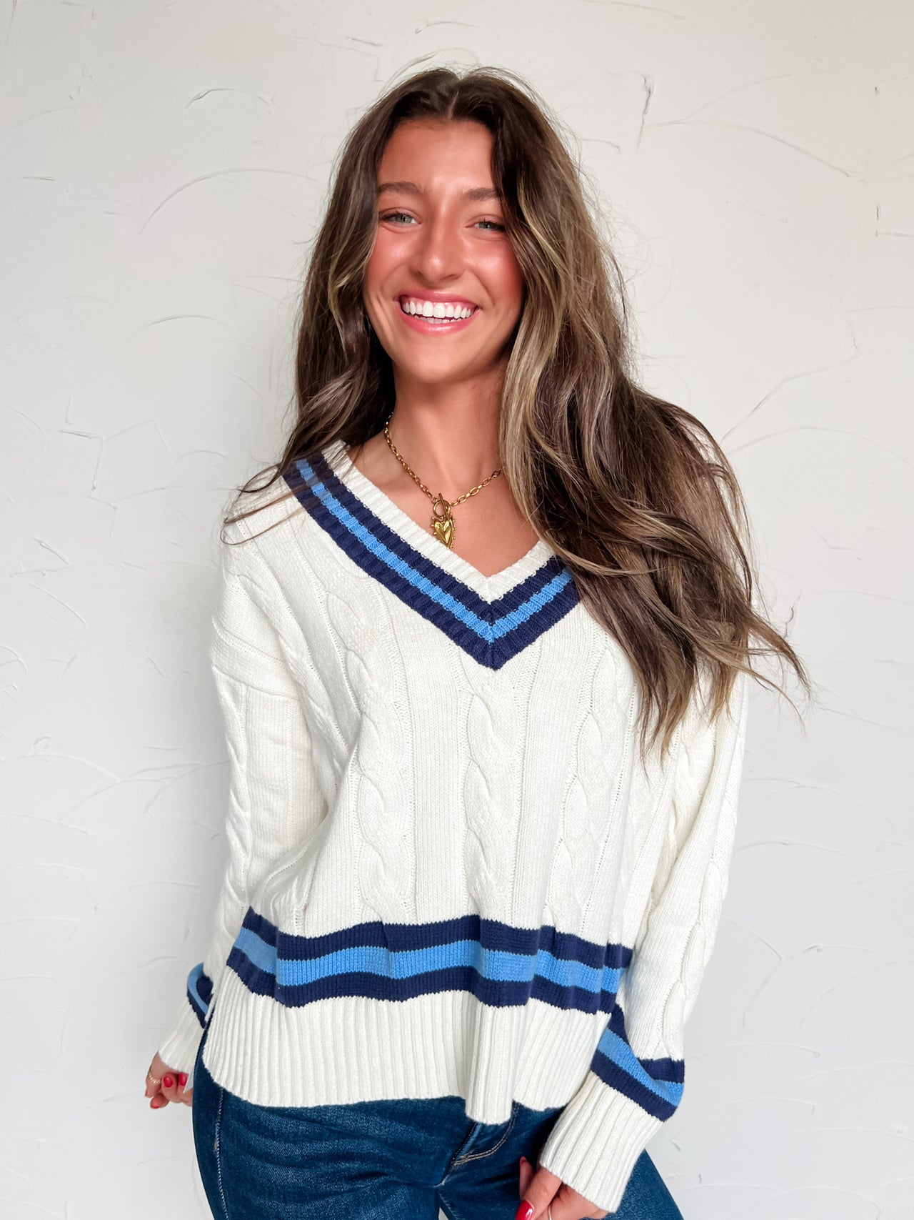 Top Of The Line Cable Knit Sweater