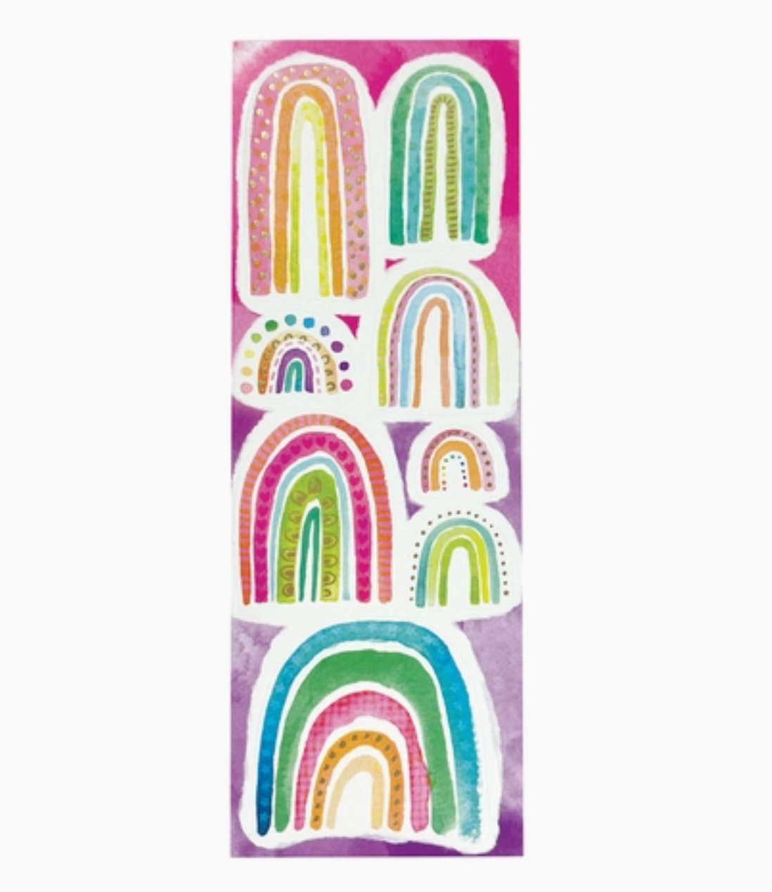 Watercolor Rainbow Stickers