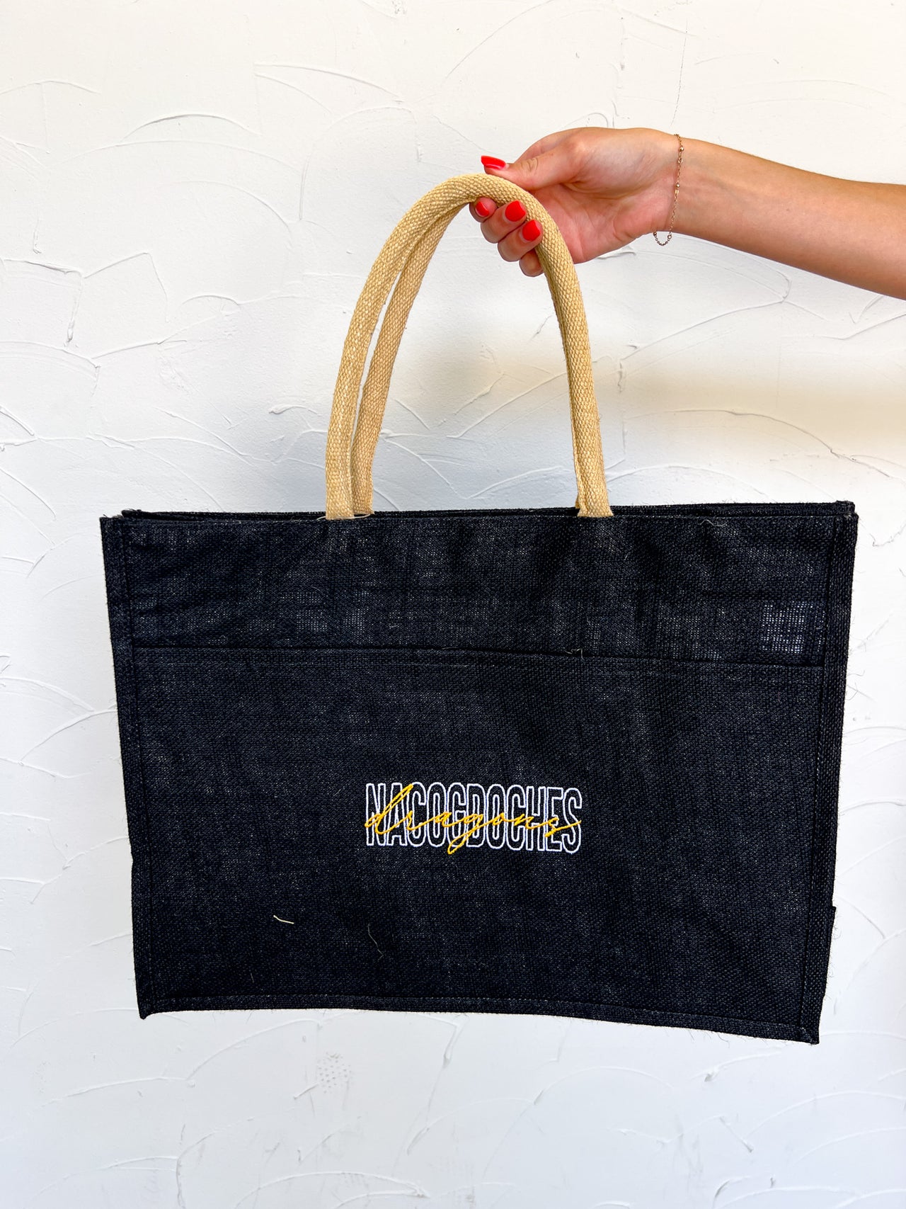 Nacogdoches Embroidered Tote Bag
