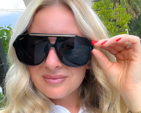 {DAX} Astrid Black Sunglasses