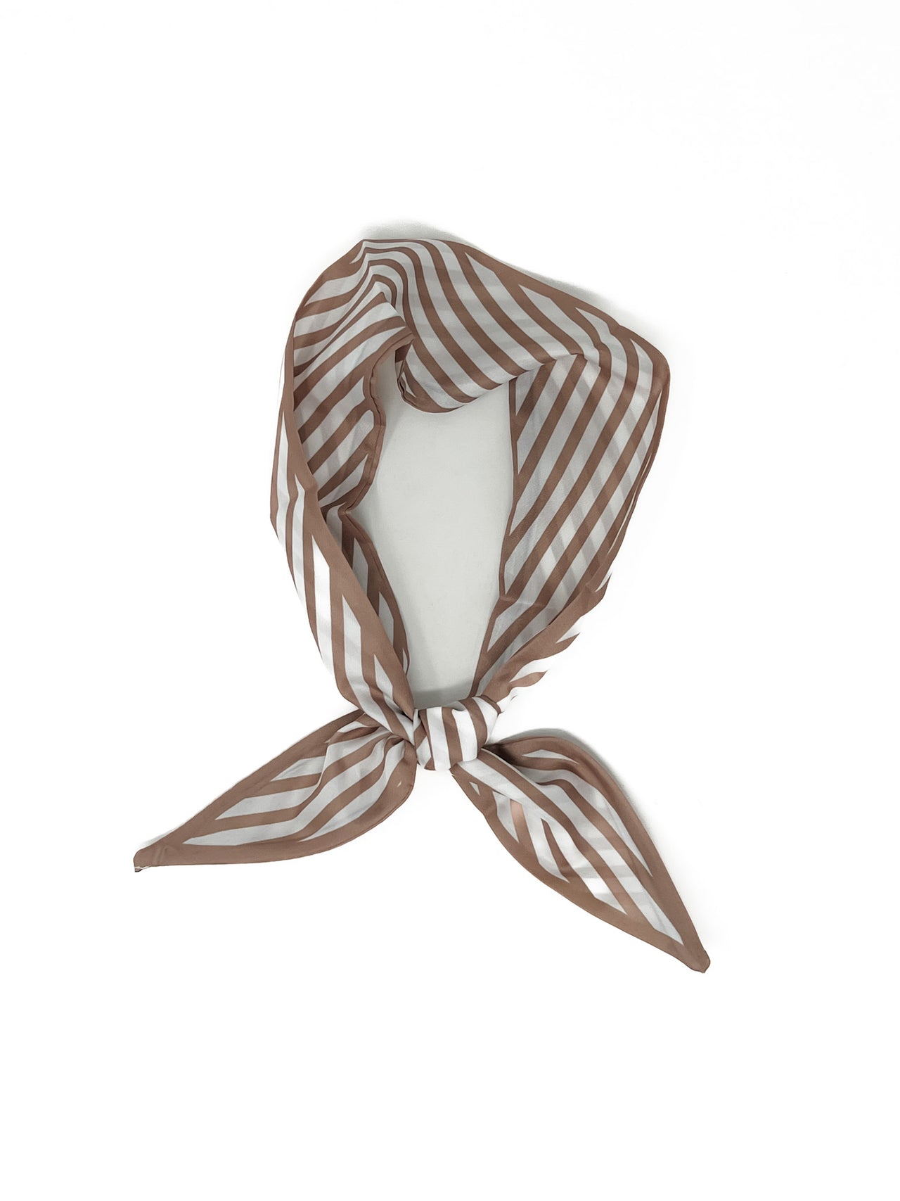 Brittlynn Tan Striped Scarf