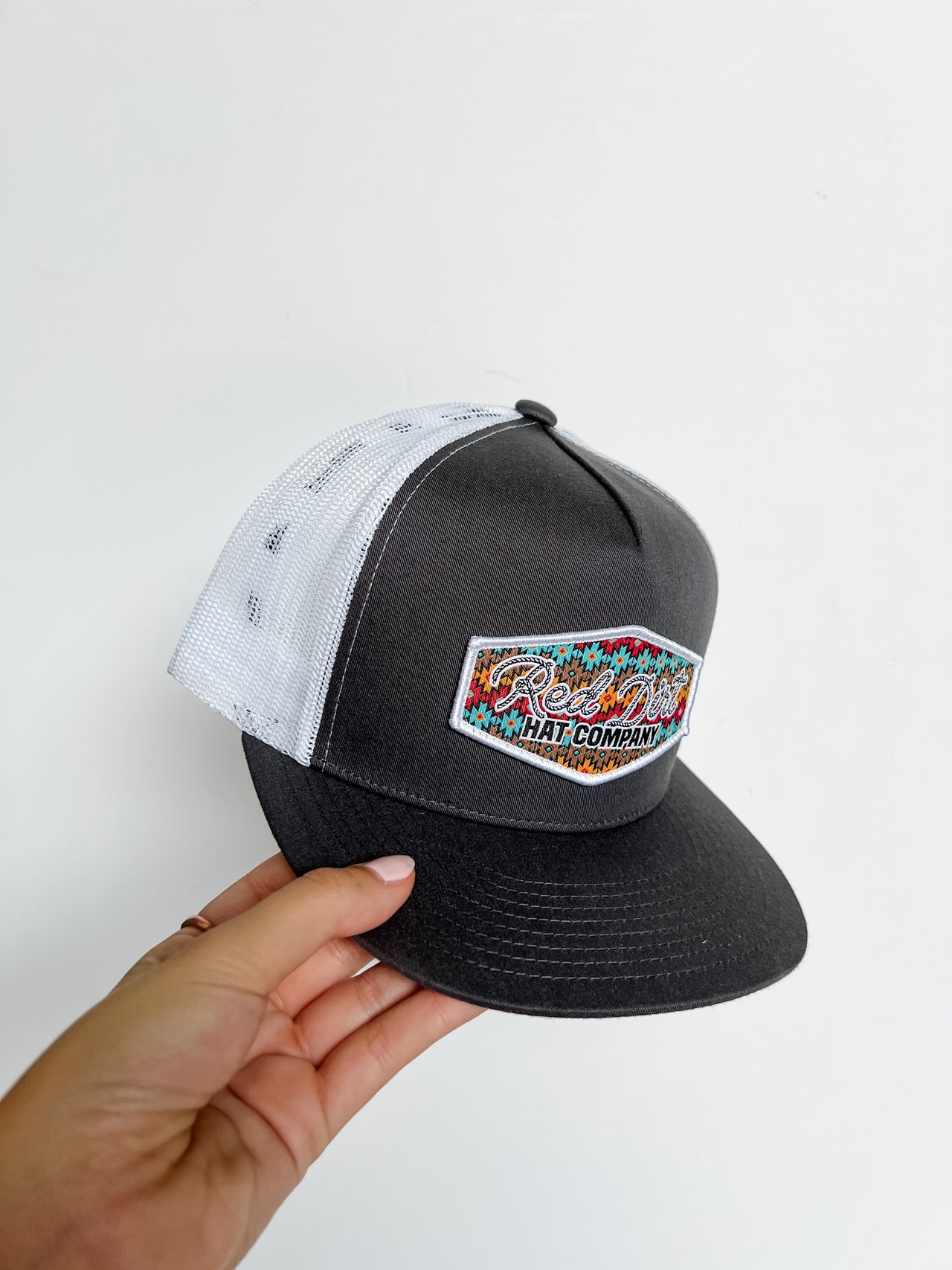 Lasso Hat- Grey/White