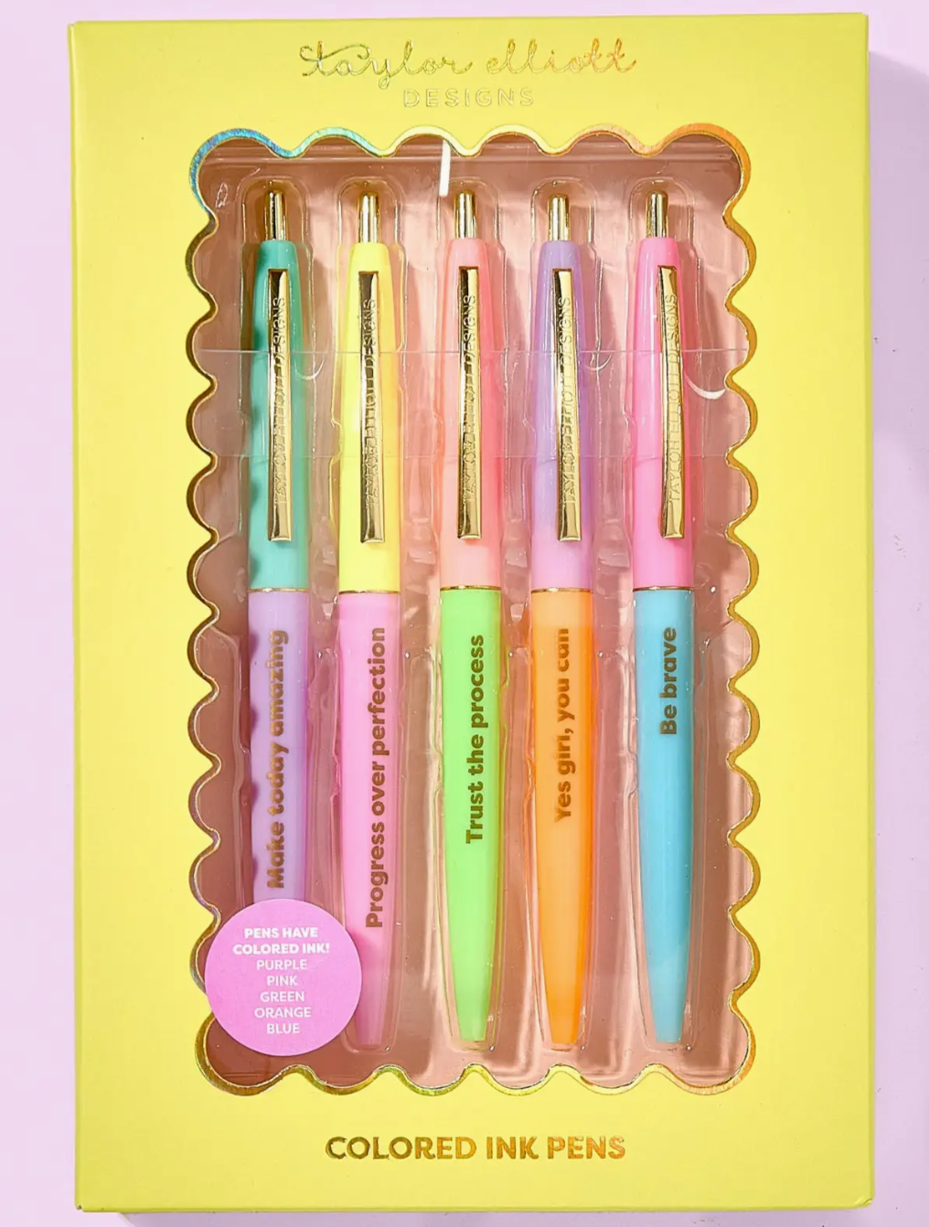Pen Set - Motivational - Affirmations - 5 Piece Set