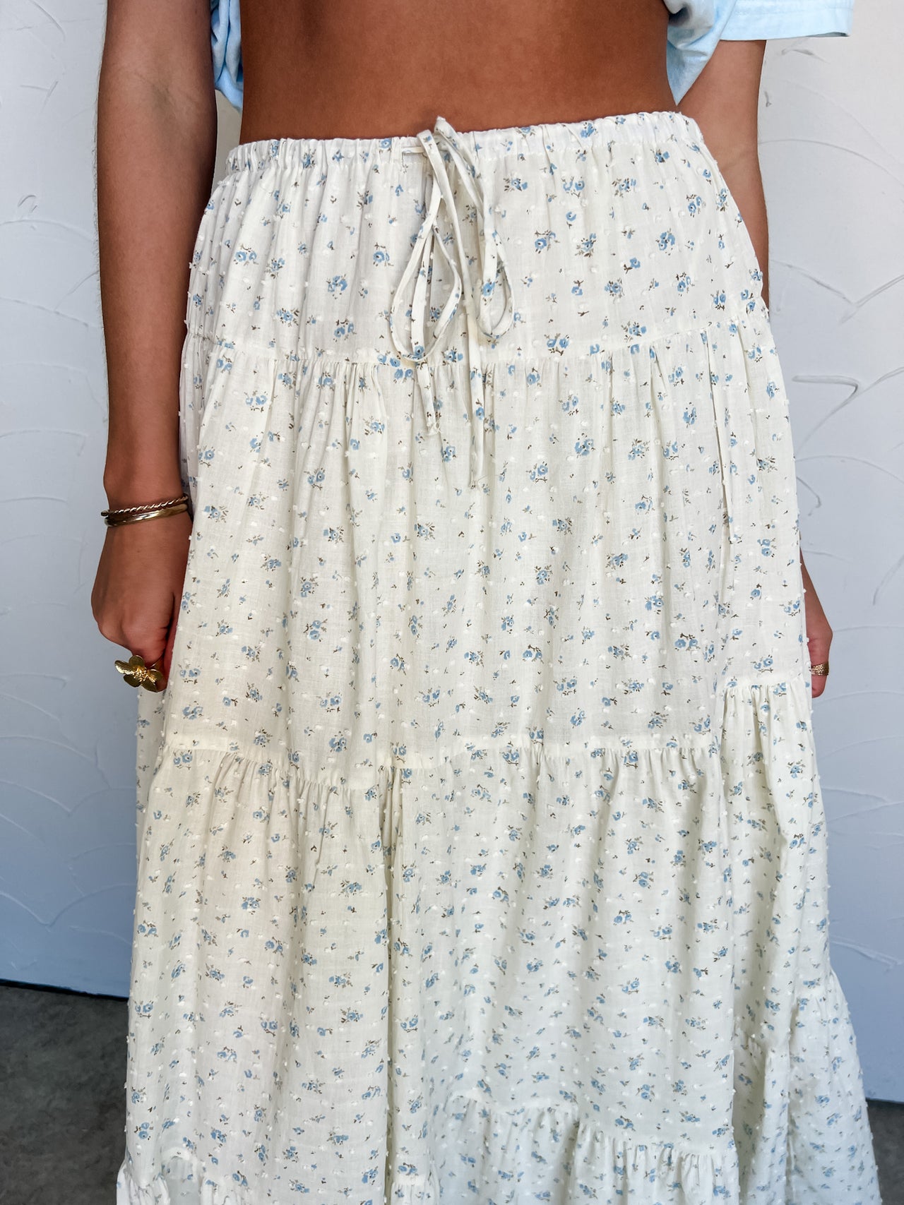 Here For The Looks Floral Tiered Skirt