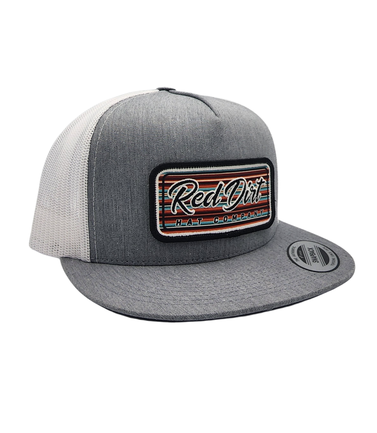 Serape Hat- Grey/White