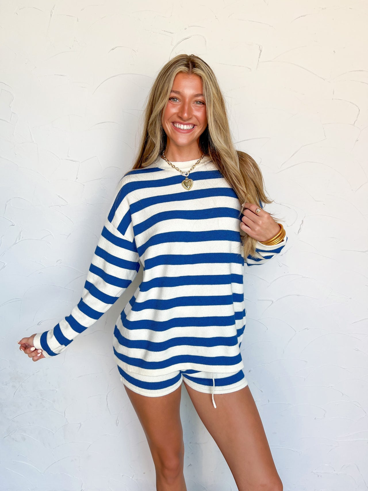 Ready For It Striped Set- Royal