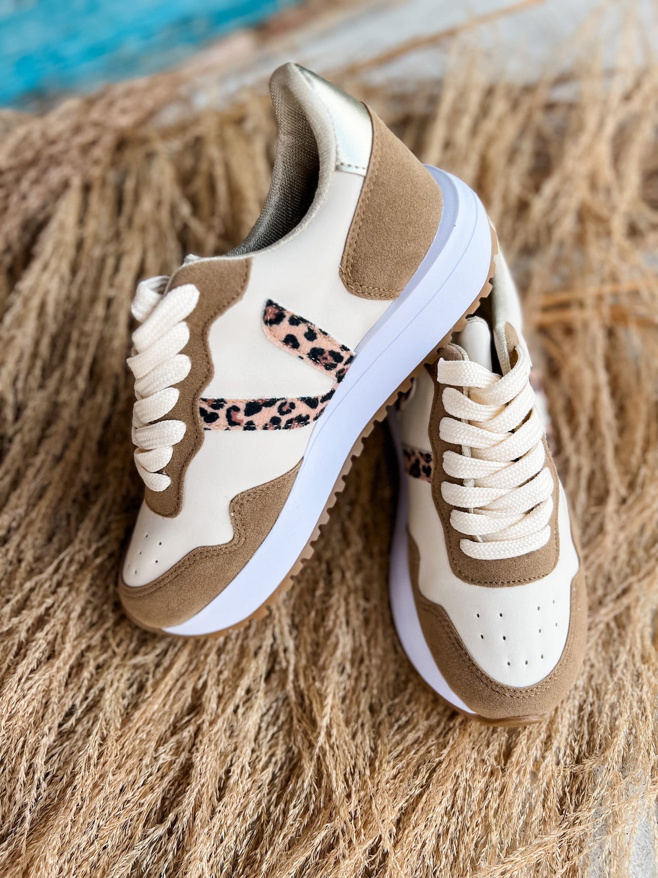 Ace 3 Sneakers- Nude/Leopard