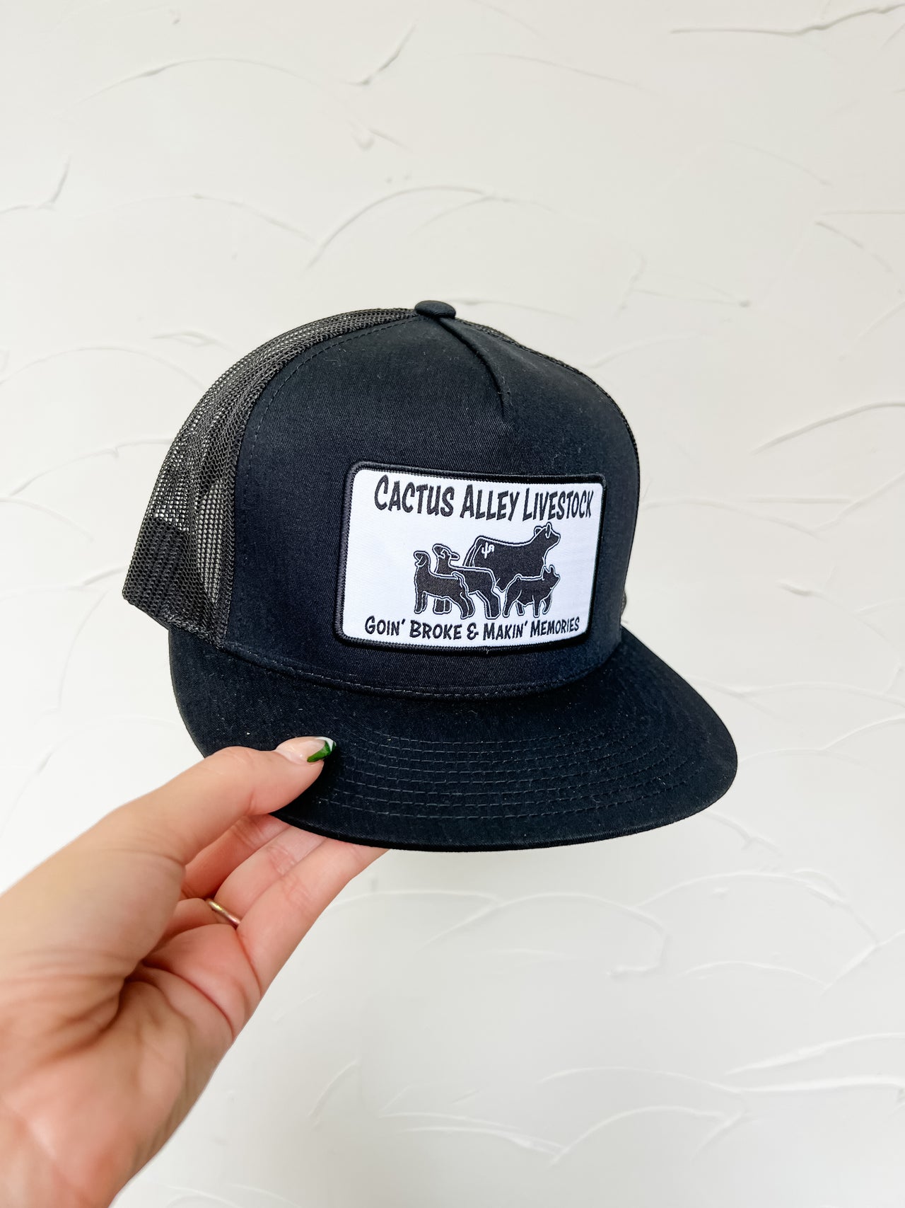 The Livestock Hat- Black/Black