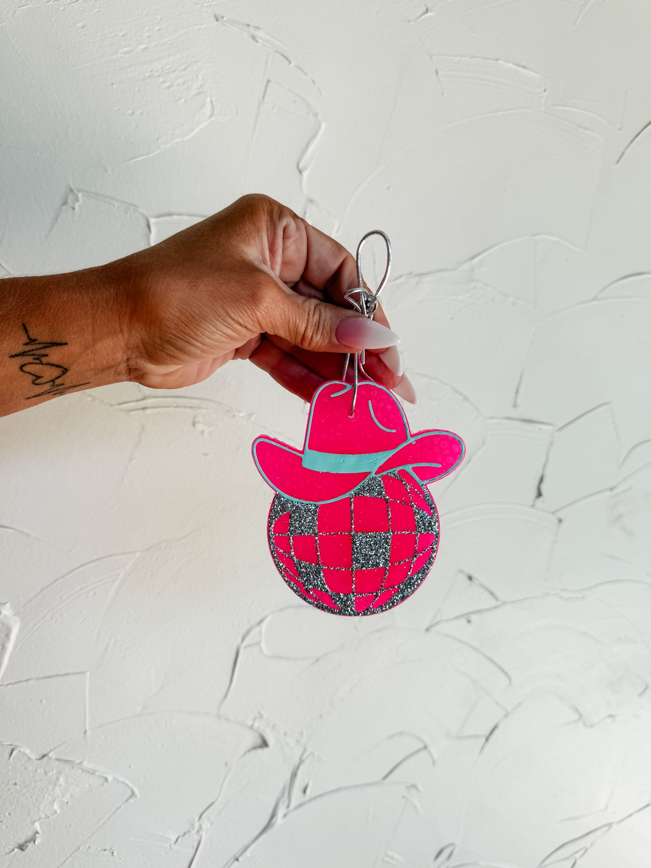 Disco Ball Cowgirl Hat Car Scent