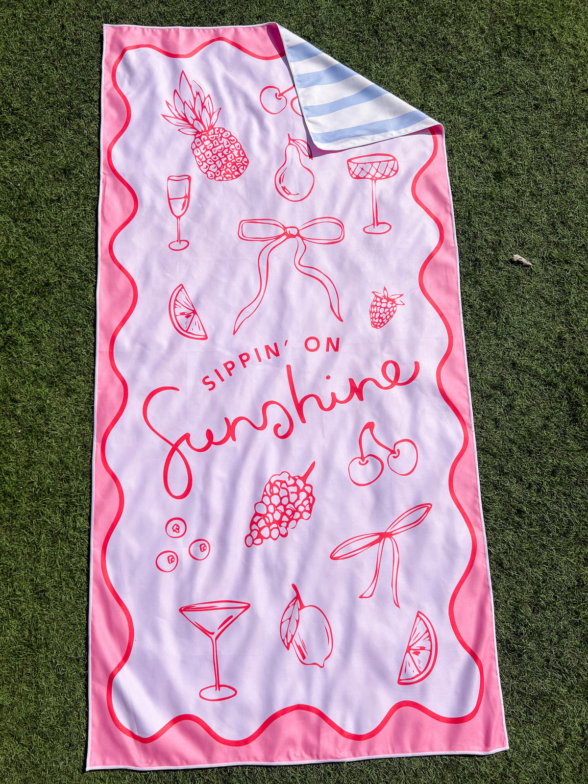Sippin On Sunshine Quick Dry Towel