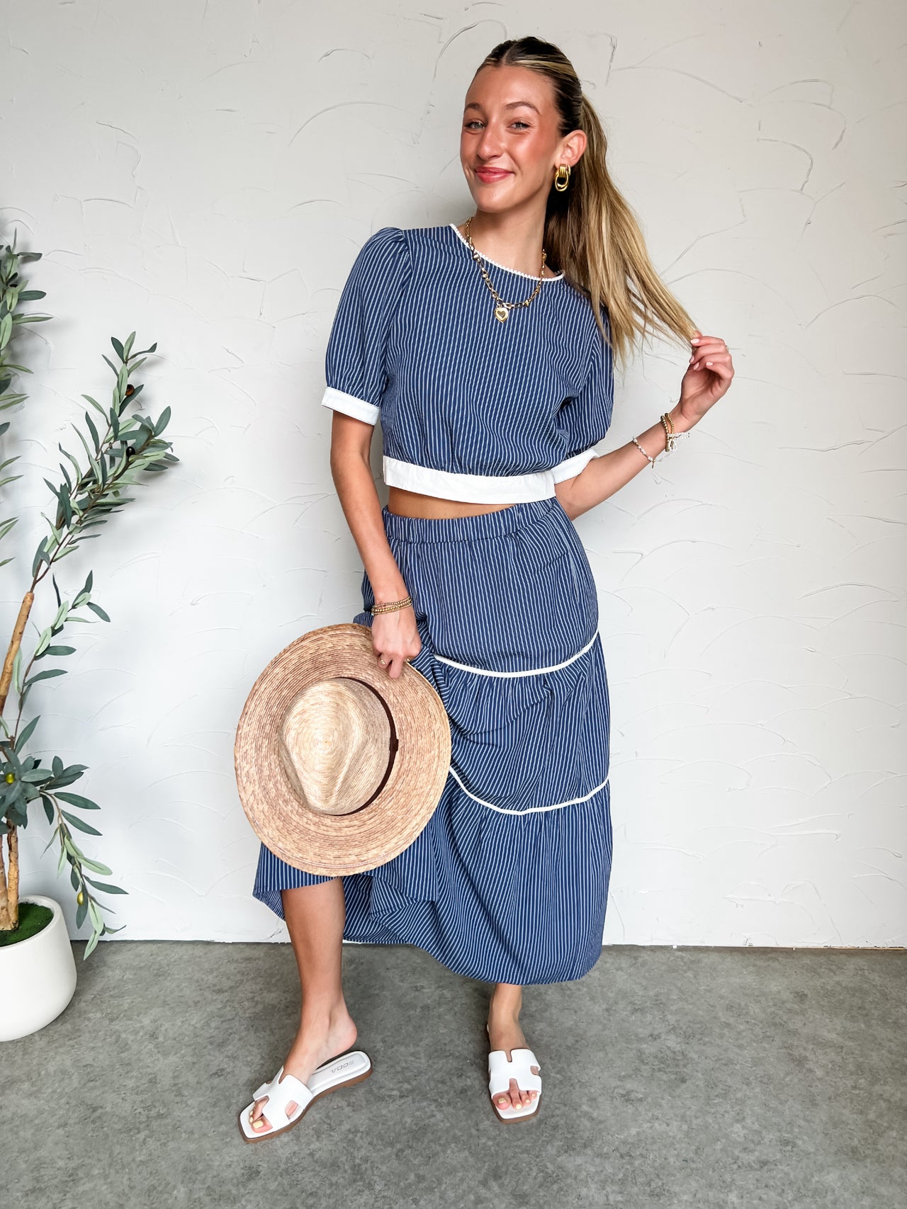 Great Adventure Striped Navy Set