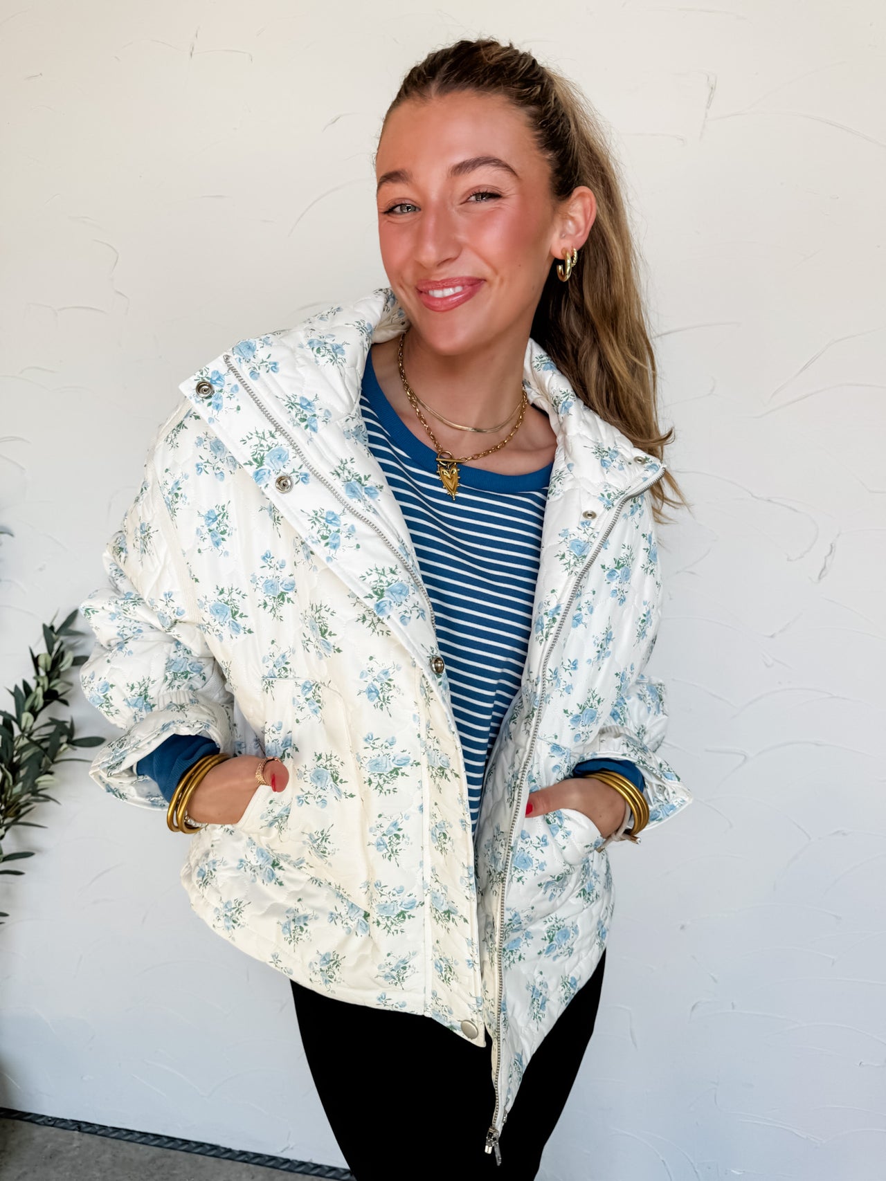 Today Is The Day Floral Quilted Jacket