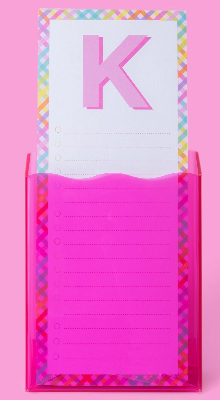 -Pocket Acrylic Display - Small - Hot Pink