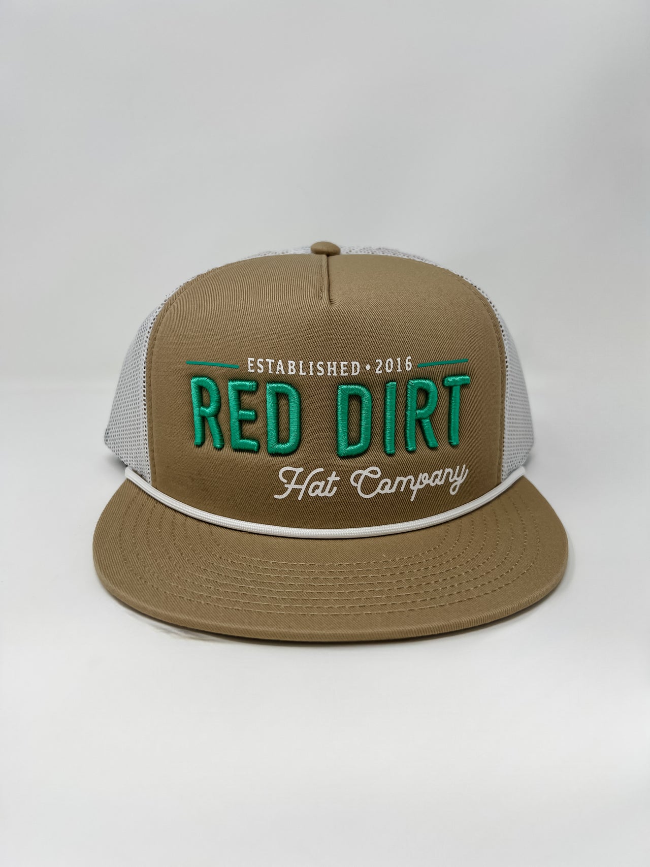 Papa Hat- Khaki/White