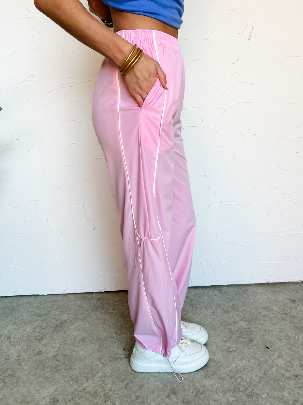 The All Star Team Track Pants- Baby Pink