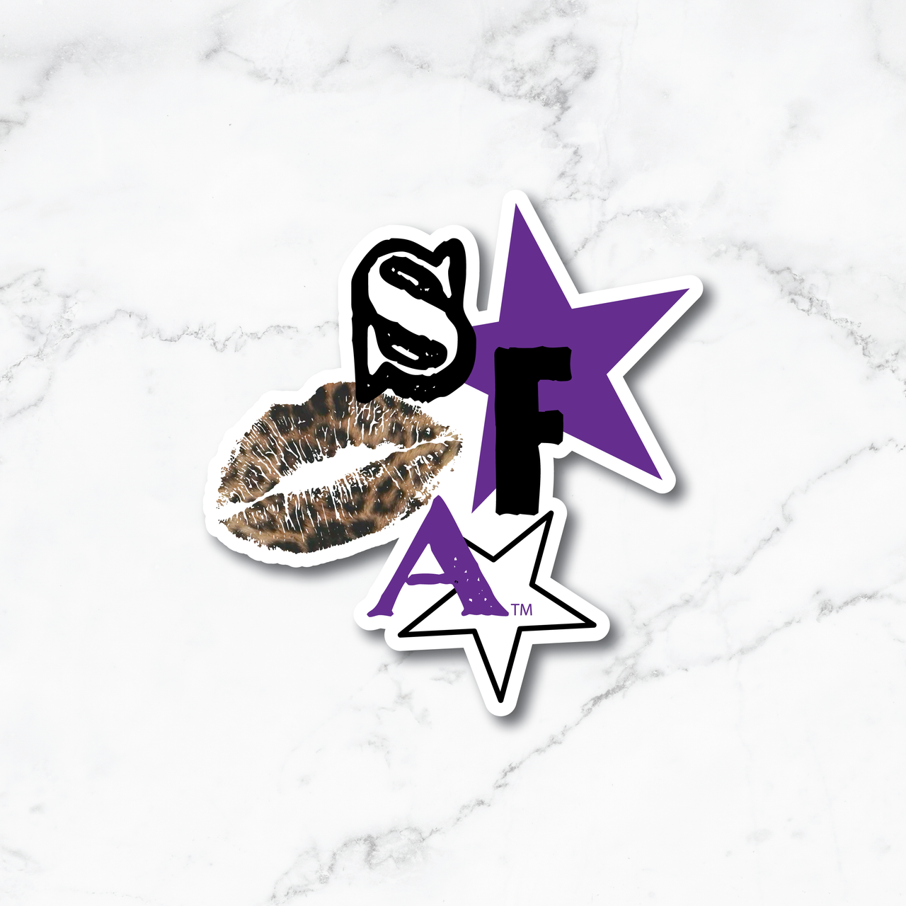 SFA And A Leopard Kiss Sticker