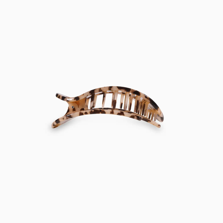 Blonde Tortoise Round Clip- Small