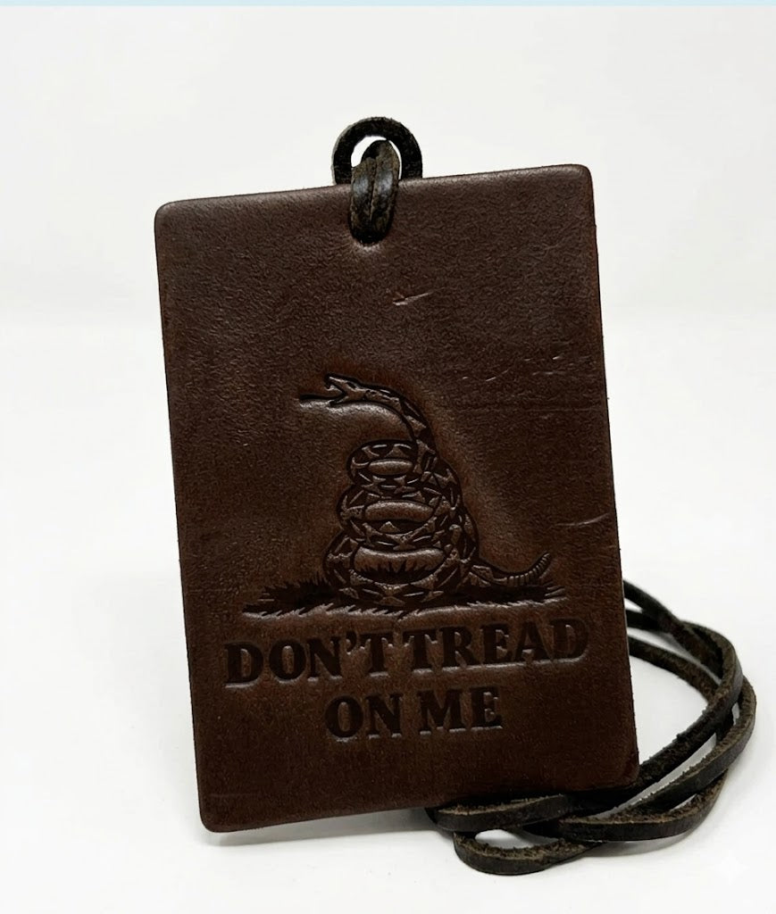 Rectangle Don't Tread On Me Car Scent- Cowboy Cologne