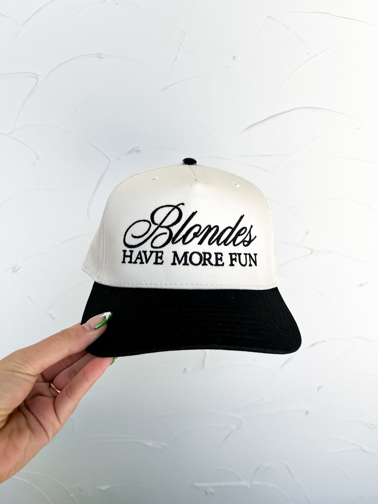 Blondes Have More Fun Cap- Black