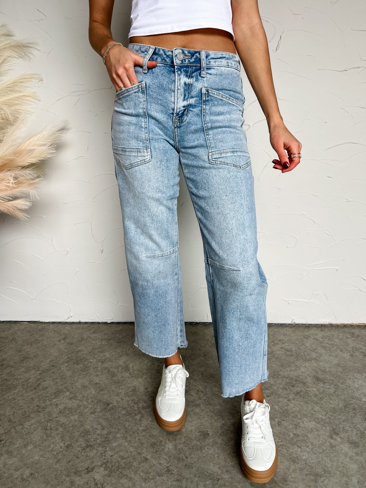 Dream State Super High Rise Barrel Jeans