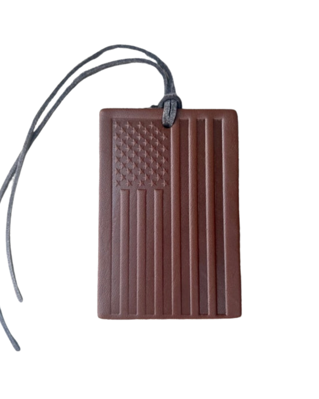 Rectangle Old Glory Car Scent- Leather
