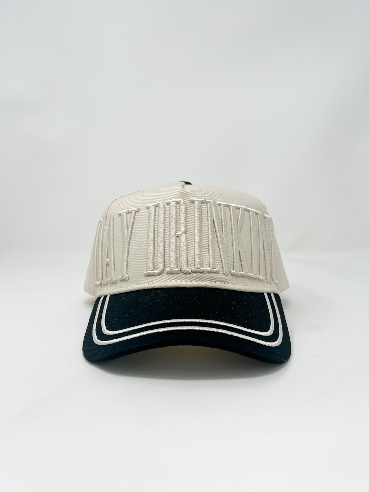 Day Drinking Vintage Trucker Hat- Black