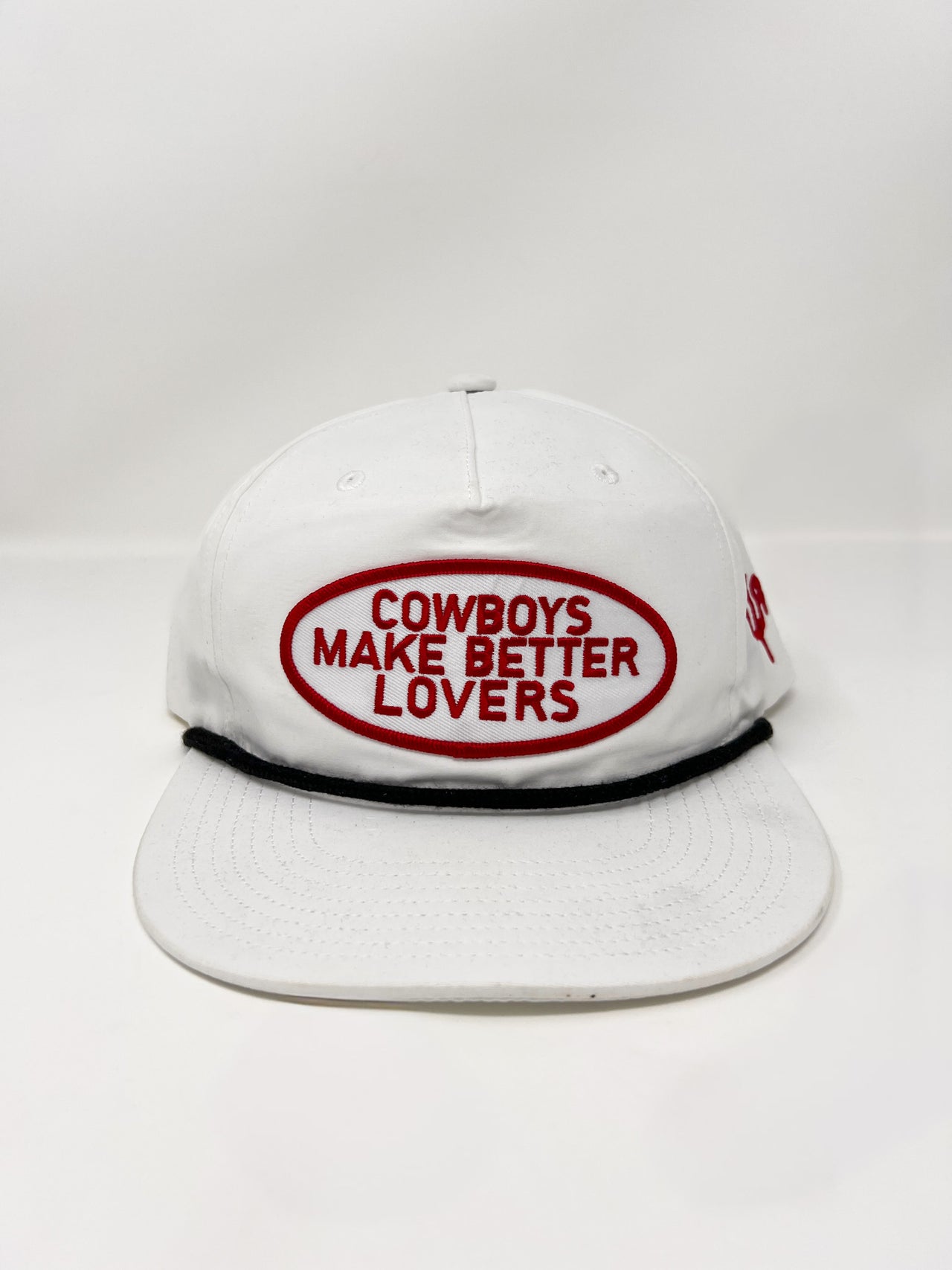 Better Lovers Hat- White/ Black Rope