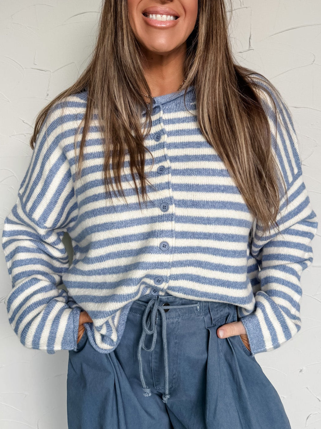 Take Your Turn Striped Knit Cardigan