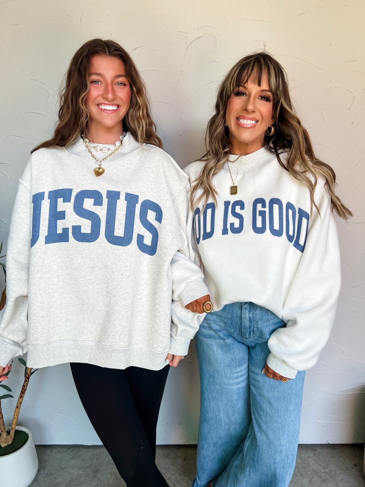 "Jesus" & "God Is Good" Reversible Sweatshirt