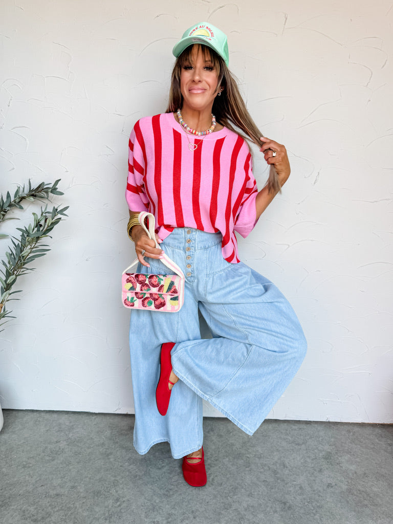 Feeling Like Forever Puff Sleeve Top- Pink