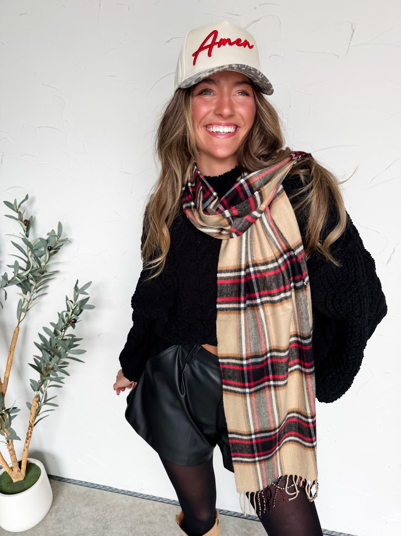 In My Happy Place Cable Knit Sweater- Black