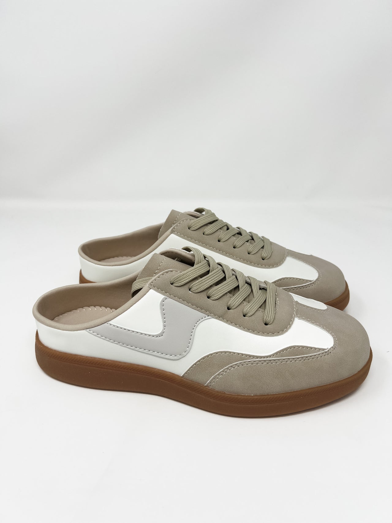 Modern Ivory Slip On Sneakers