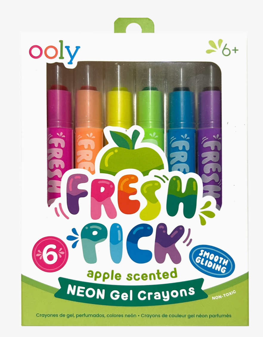 A pack of apple scented multi-color markers.