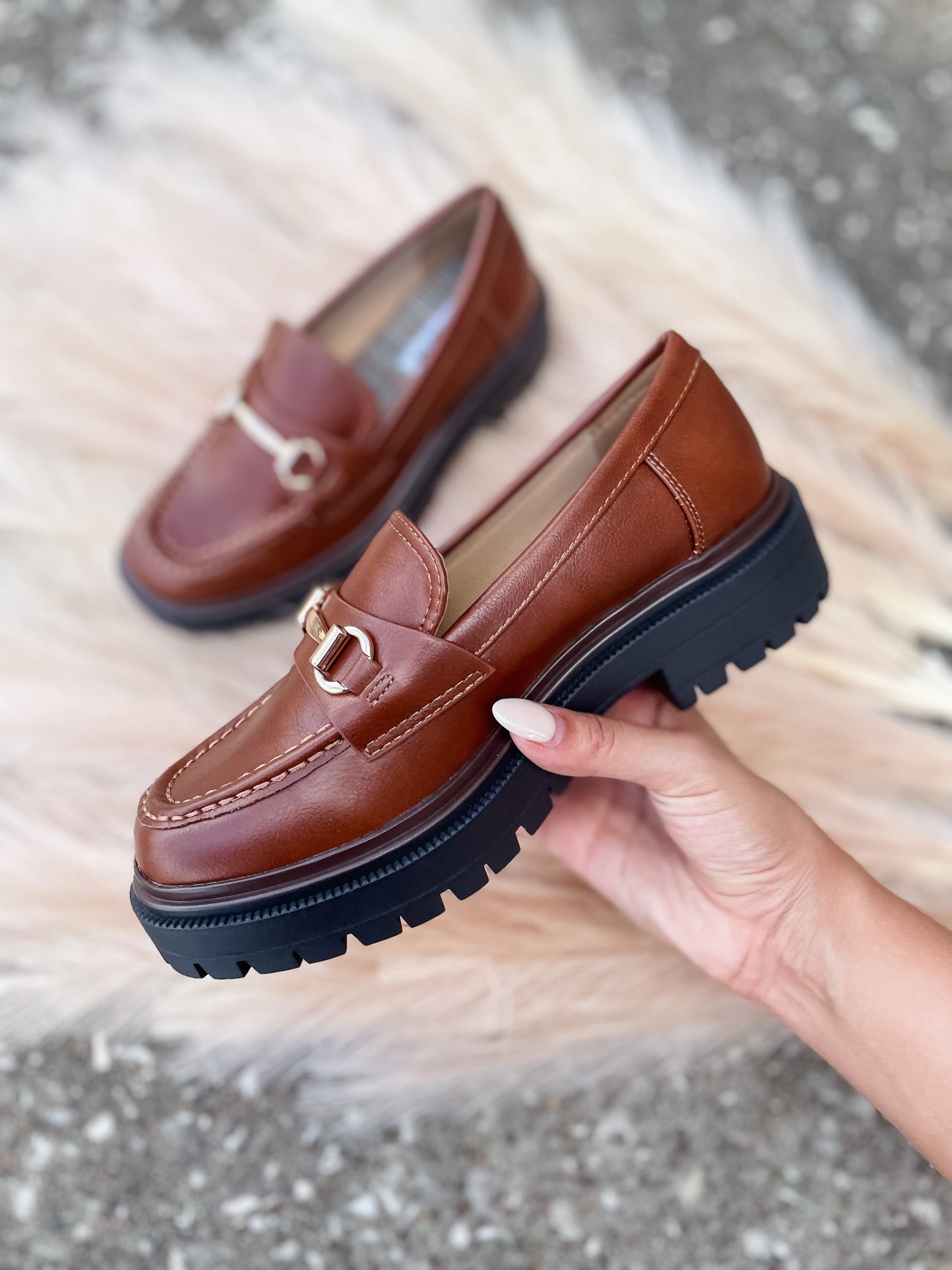Theos Loafers- Cognac