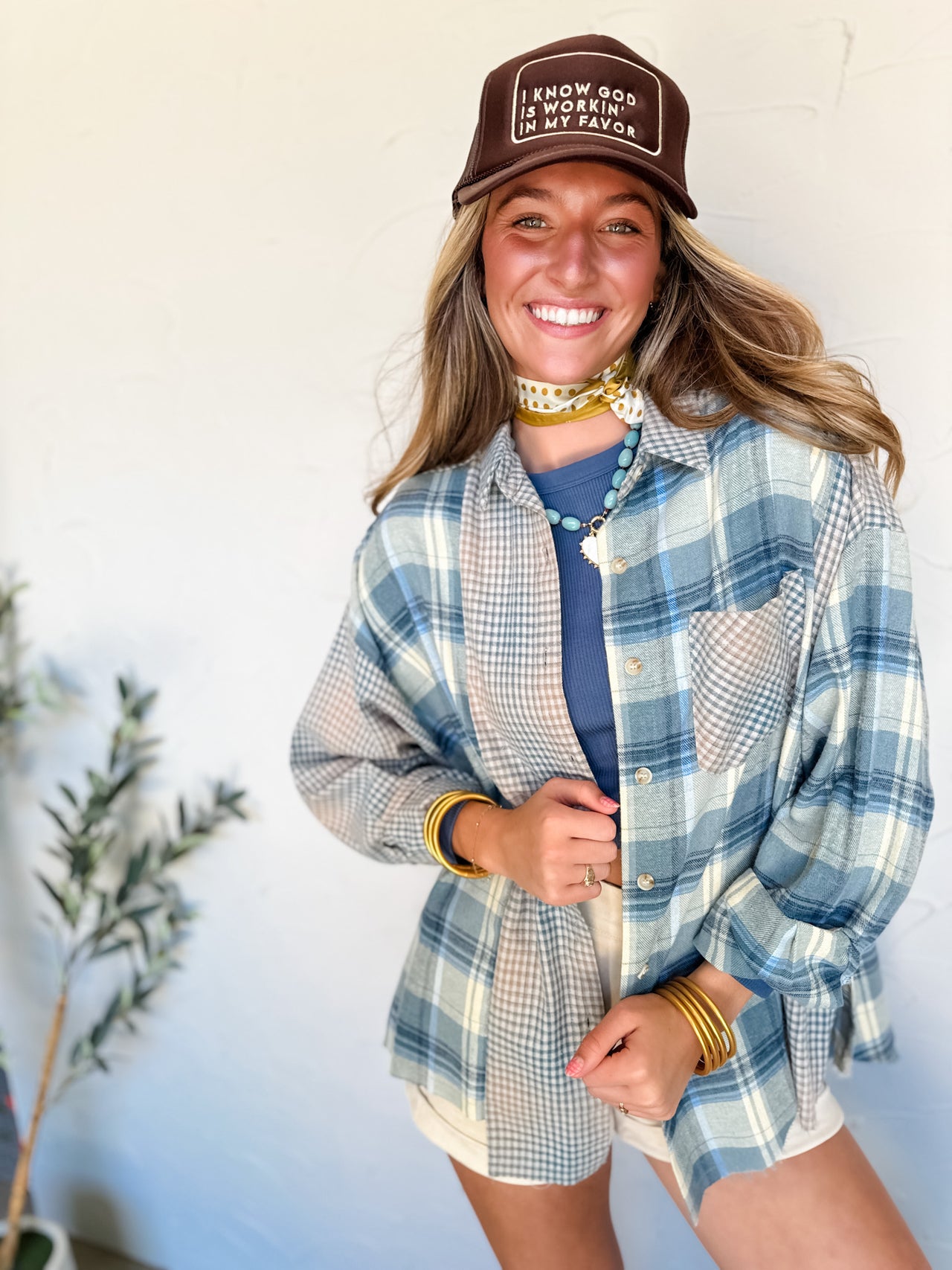 It's A Surprise Plaid Flannel