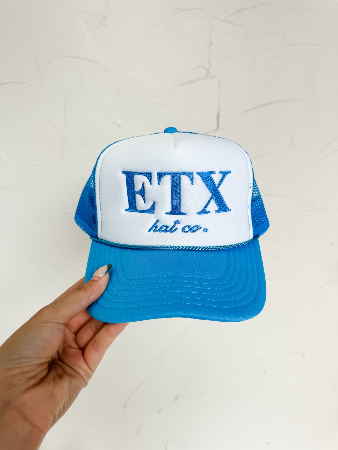 Retro ETX Foam Hat- Neon Blue