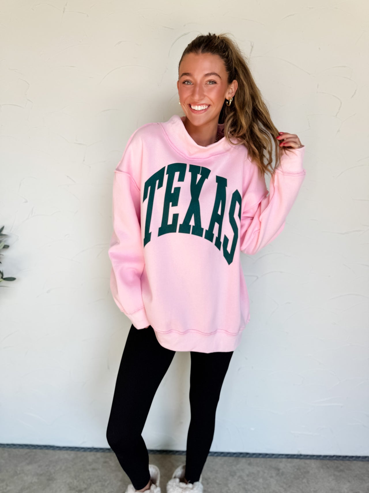 Texas Mock Neck Sweatshirt