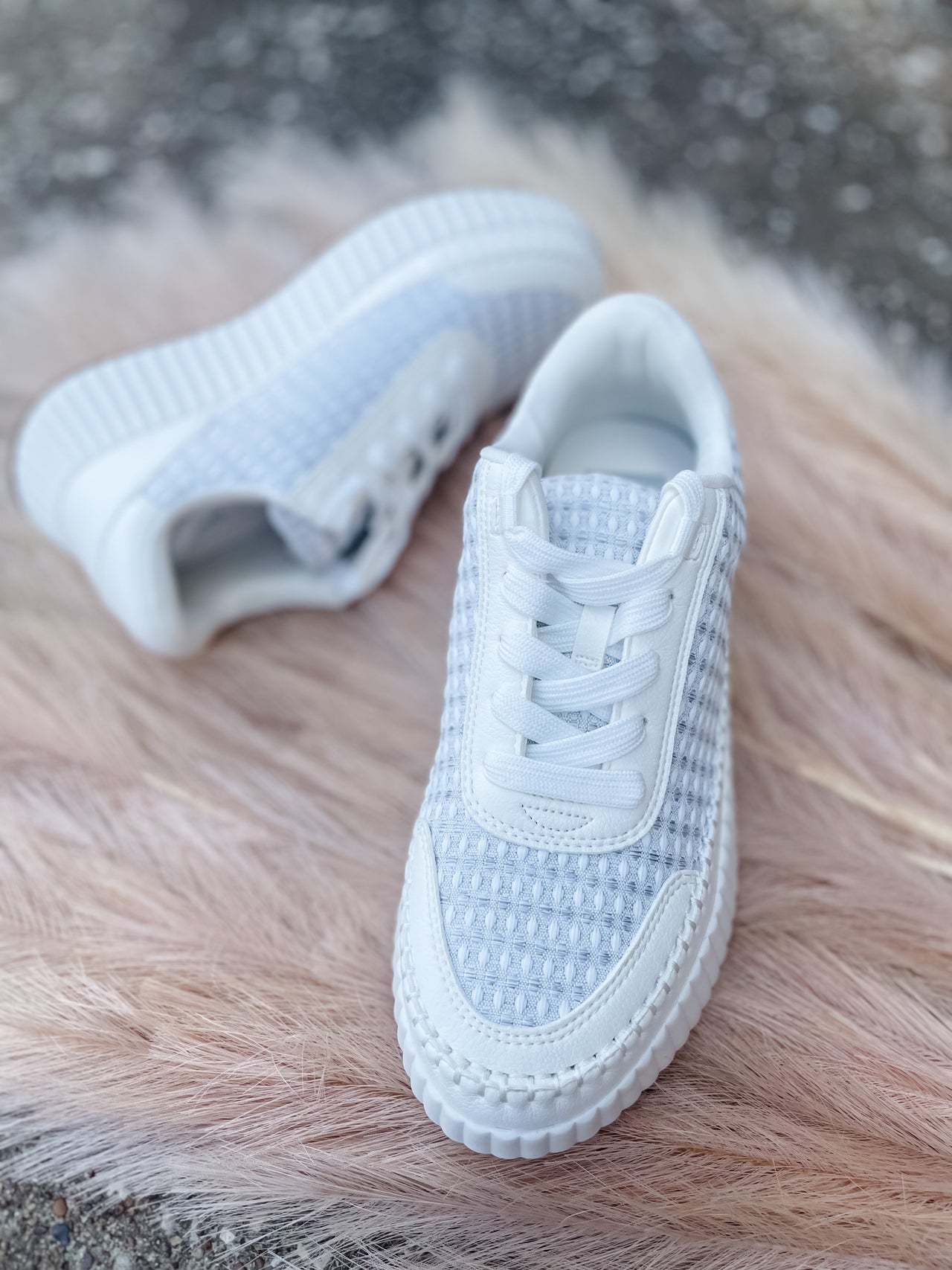 Fay Platform Sneakers- White