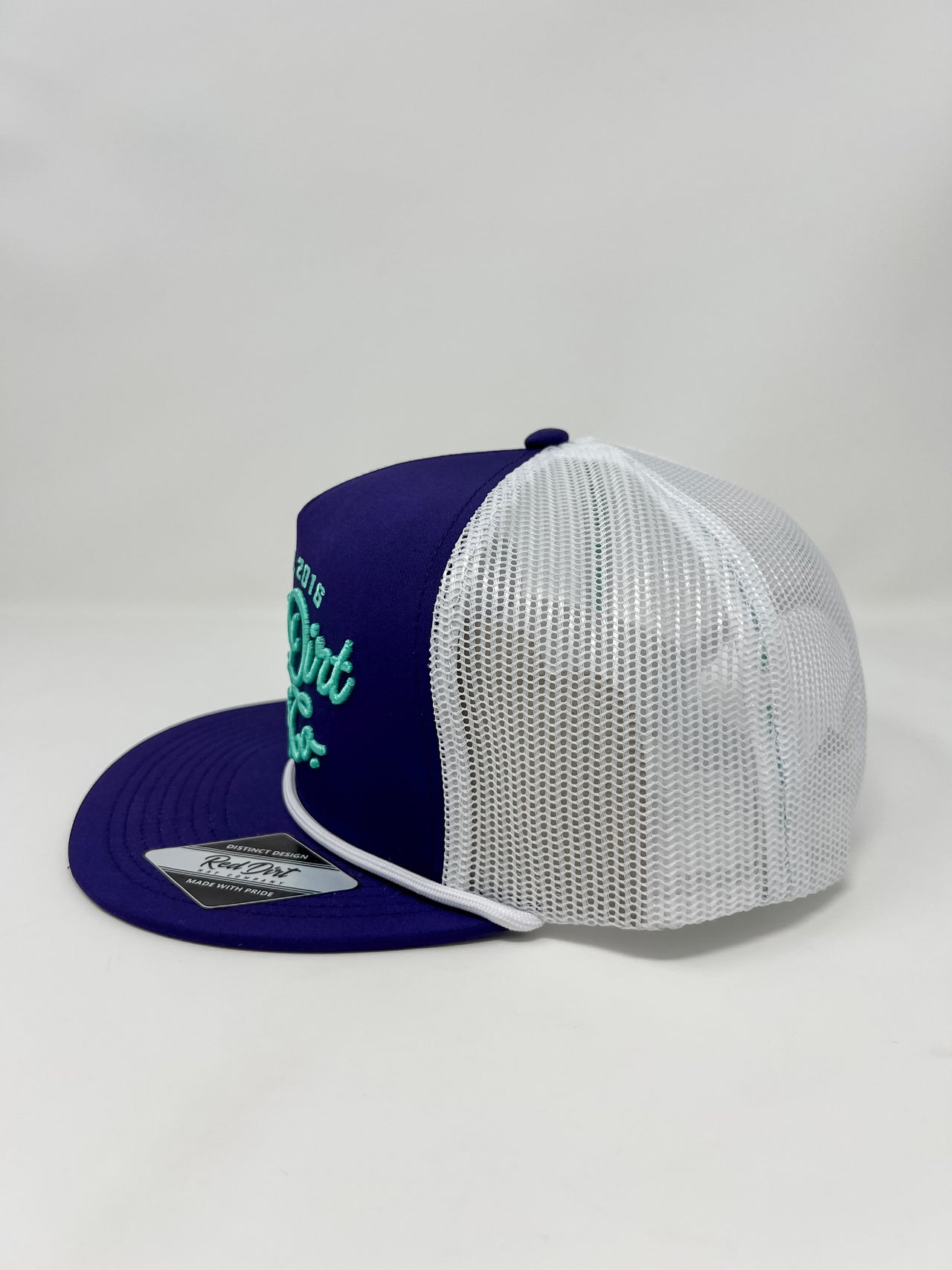 Lariat Hat- Purple/White