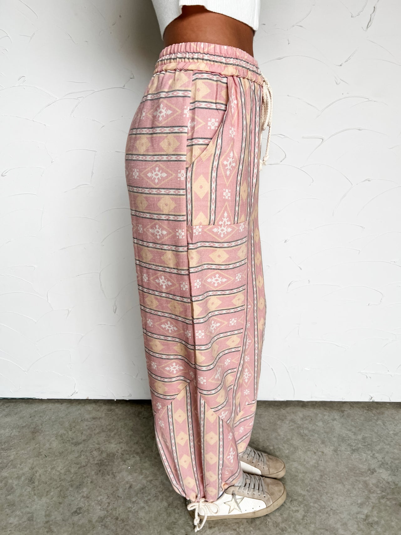 Until I Found You Aztec Parachute Pants