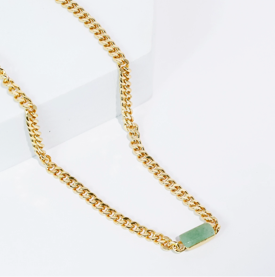 {TJ} Luxe Green Bar Necklace