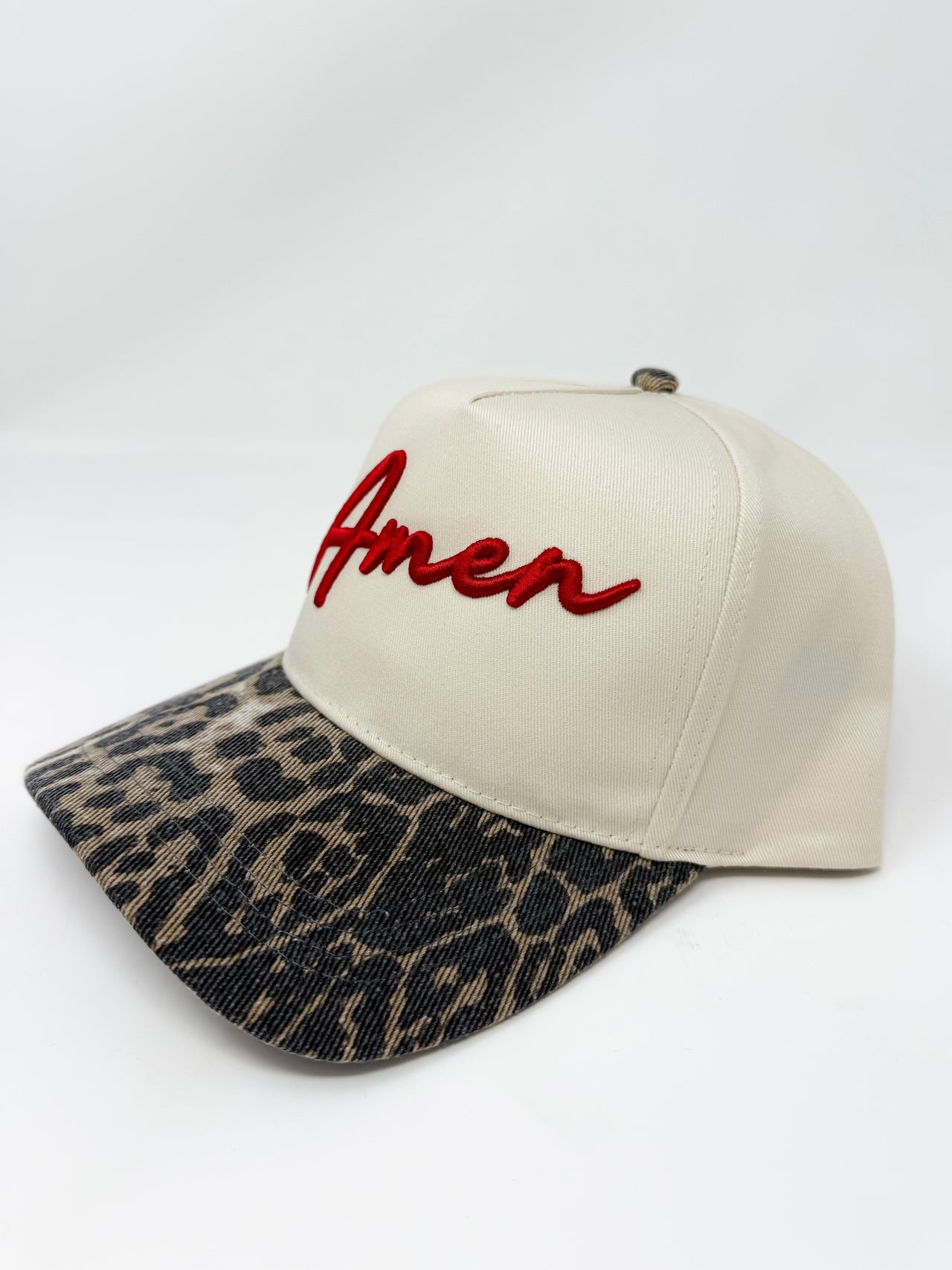 Amen Hat- Leopard/Natural
