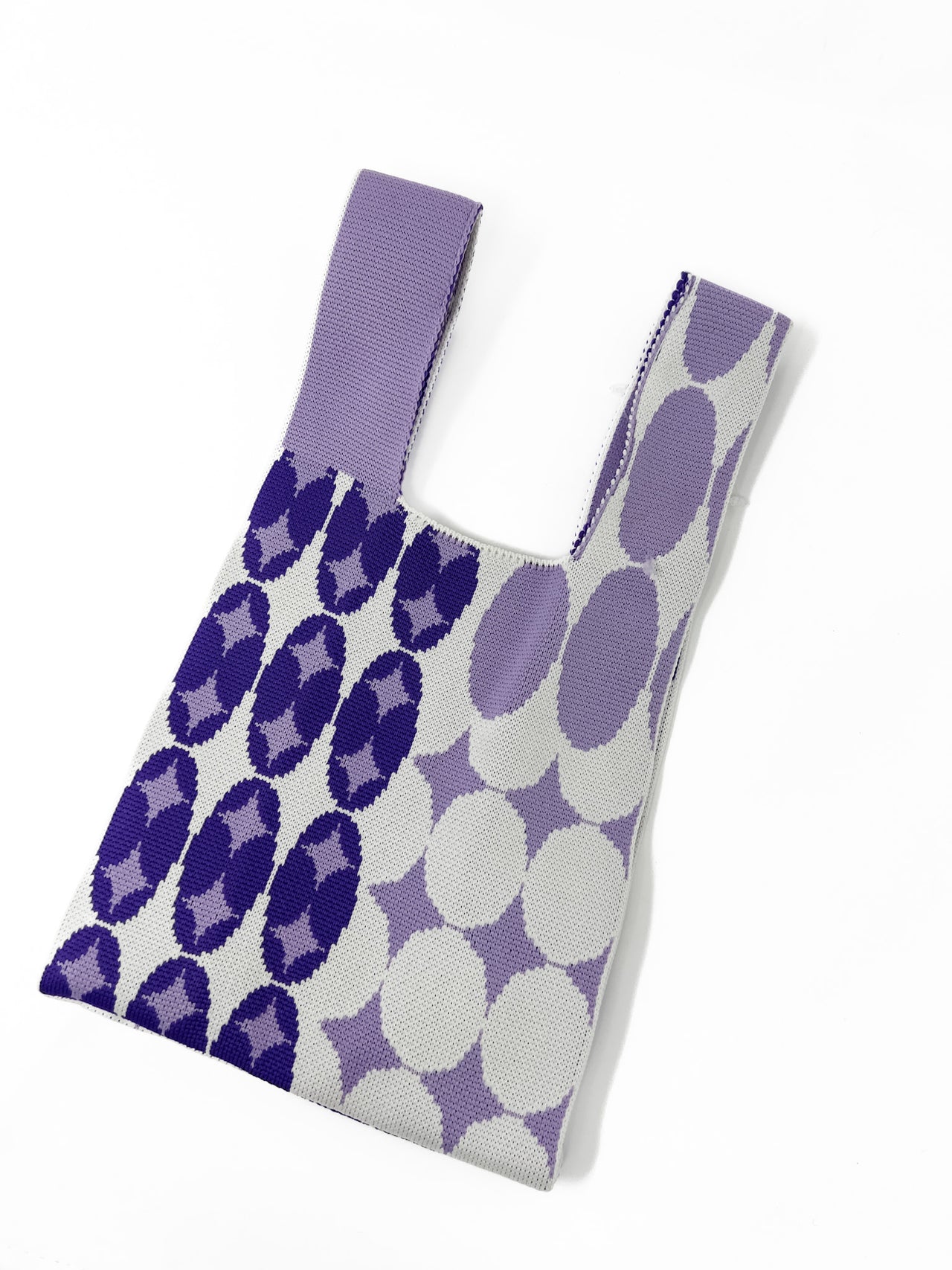 Rosita Knitted Tote Bag- Purple