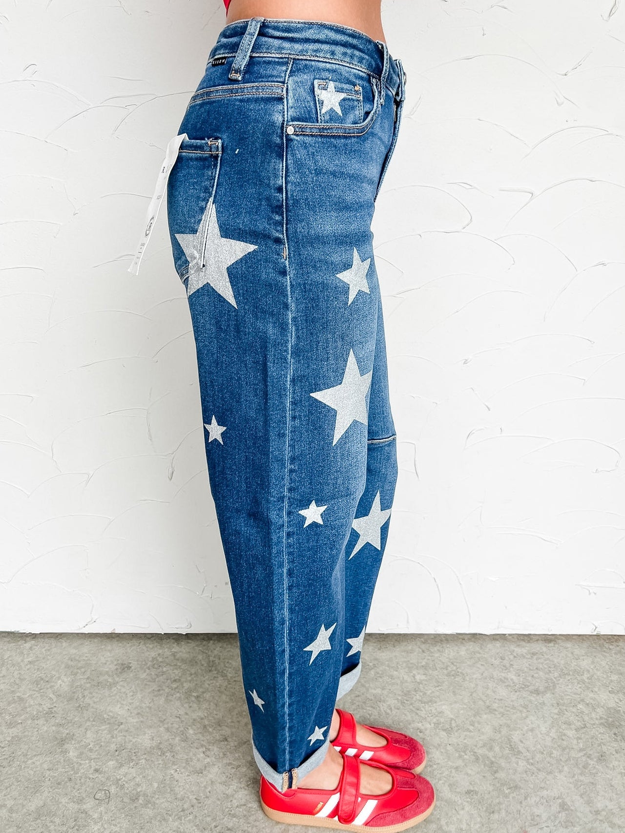 Reach For The Stars Barrel Jeans