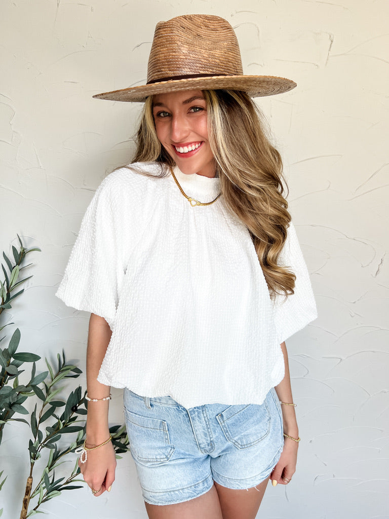 Stories Left Untold Back Bow Balloon Top