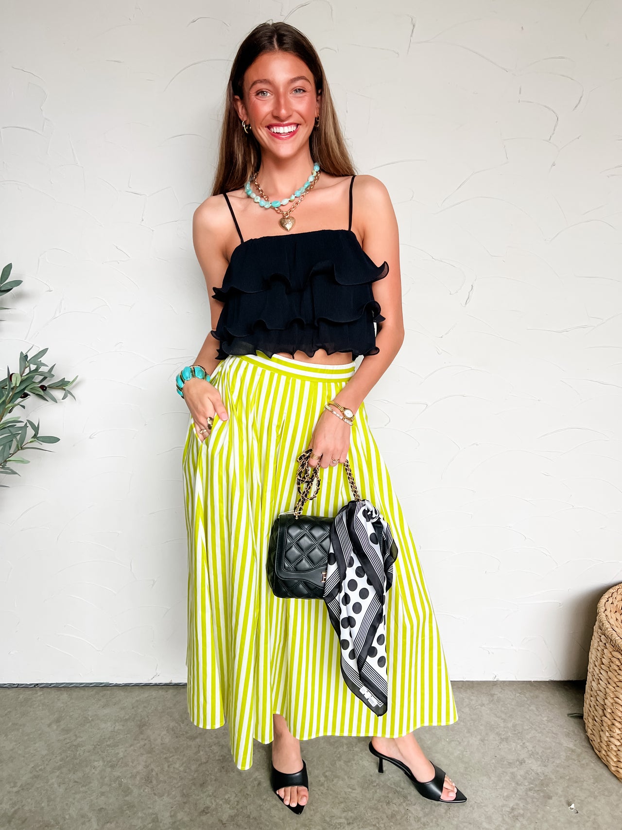 Her Soft Gaze Pleated Top