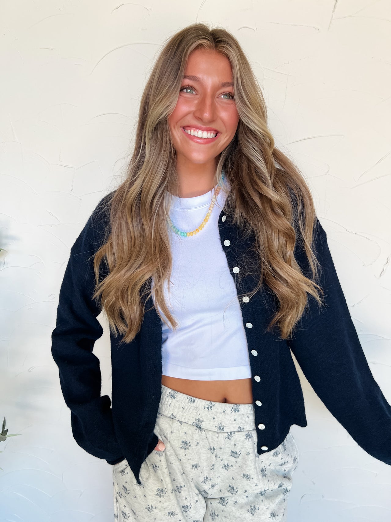 My Kind Of Day Navy Button Down Cardigan