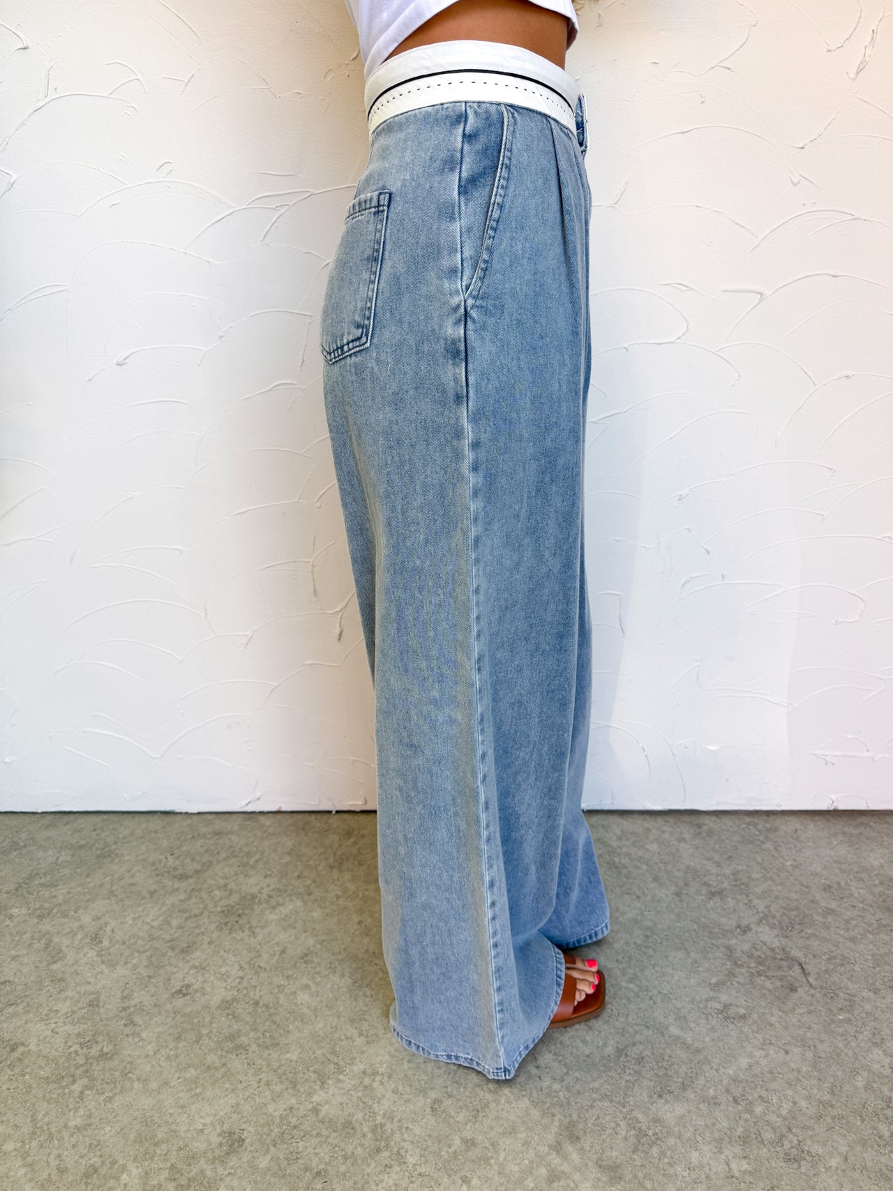 Our Journey Together Washed Denim Pants