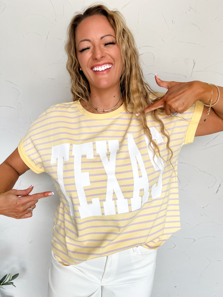 Texas Terry Striped Top