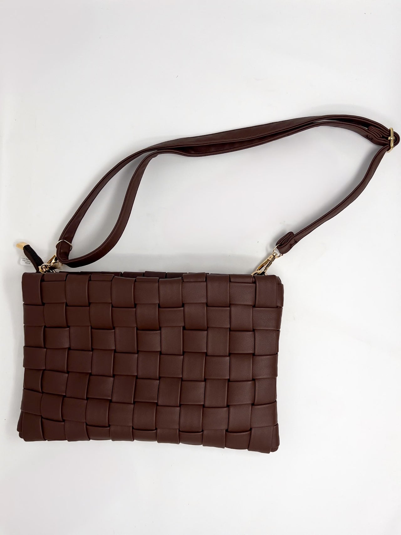 Lexie Basketweave Bag- Chocolate
